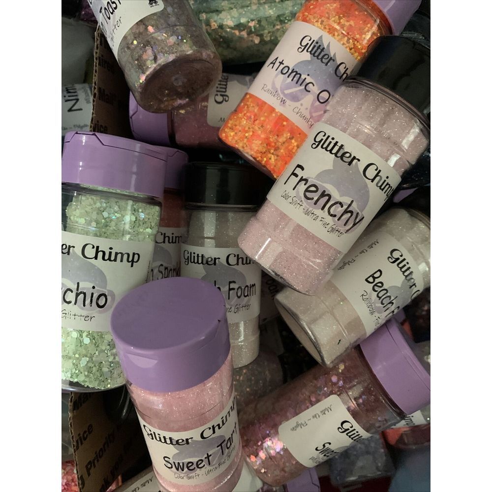 Grab bag Of Glitter Chimp Glitter. Unopened. 20 Bottles.